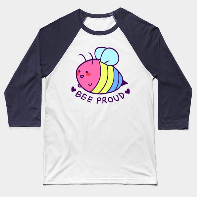 BEE proud: pansexual flag Baseball T-Shirt by strasberrie